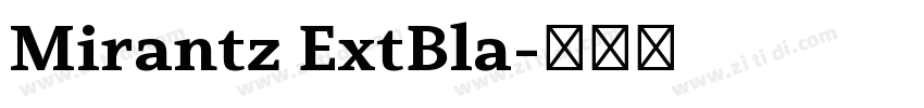 Mirantz ExtBla字体转换